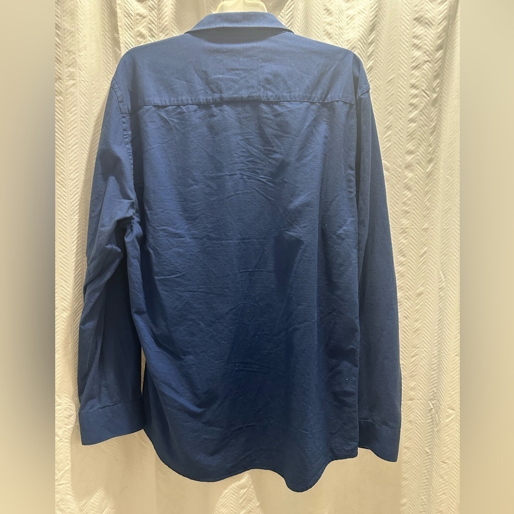 ZARA Blue Button-Up Shirt - Picture 2 of 3